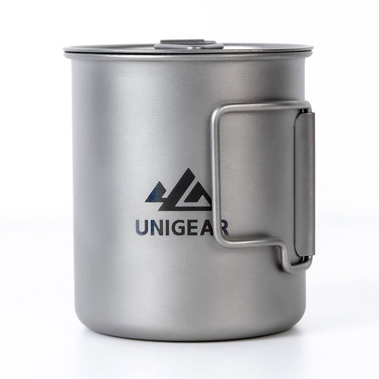 100% Titanium Camping Cup 450ml - TruGlo Fit #