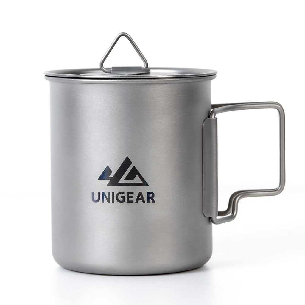 100% Titanium Camping Cup 450ml - TruGlo Fit #