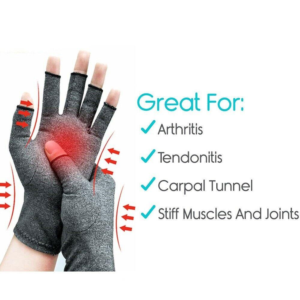 1 Pair Compression Arthritis Gloves Arthritic Joint Pain Relief Gloves - TruGlo Fit #