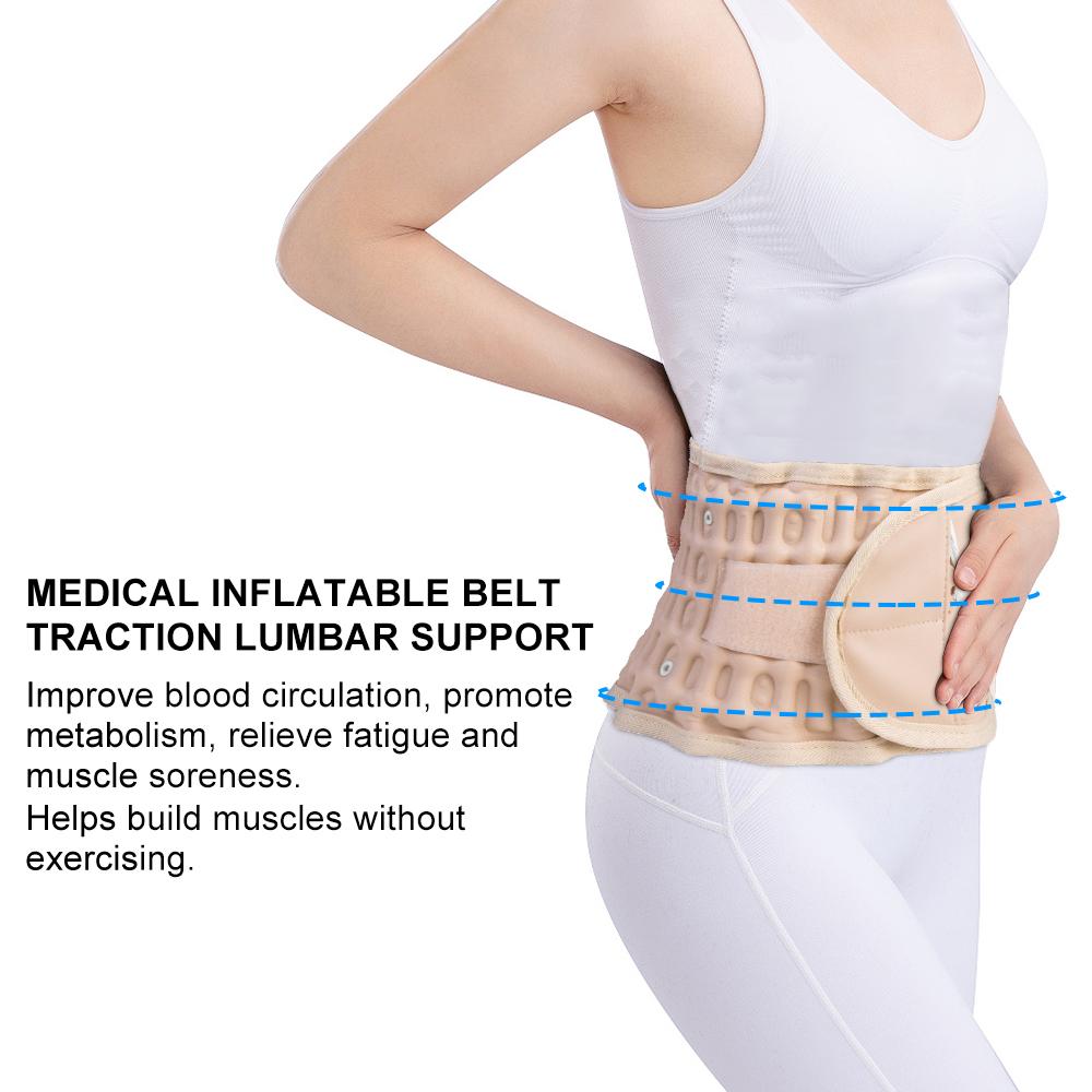 Back Decompression Waist Belt Lumbar Inflatable Traction Protector - TruGlo Fit #