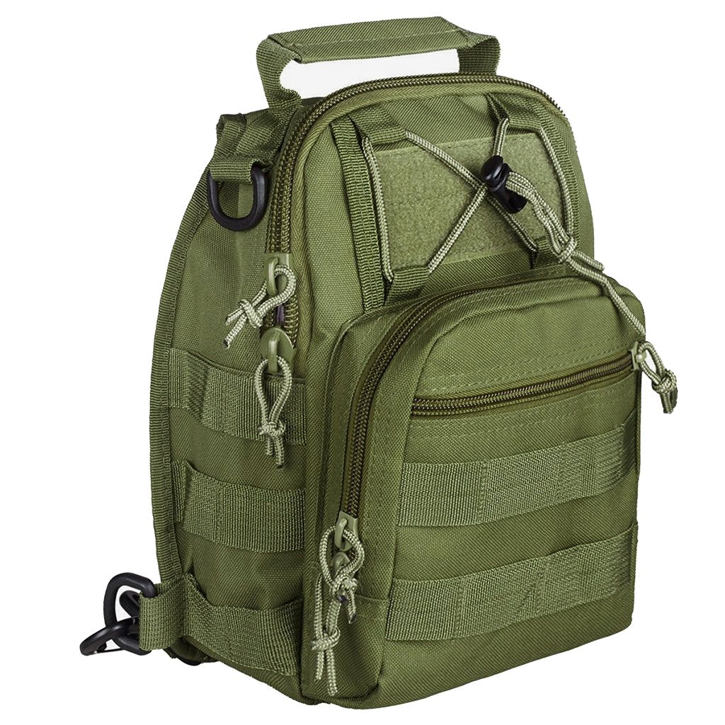 Tactical Military Sling Backpack Shoulder Bag Molle Outdoor Daypack - TruGlo Fit #