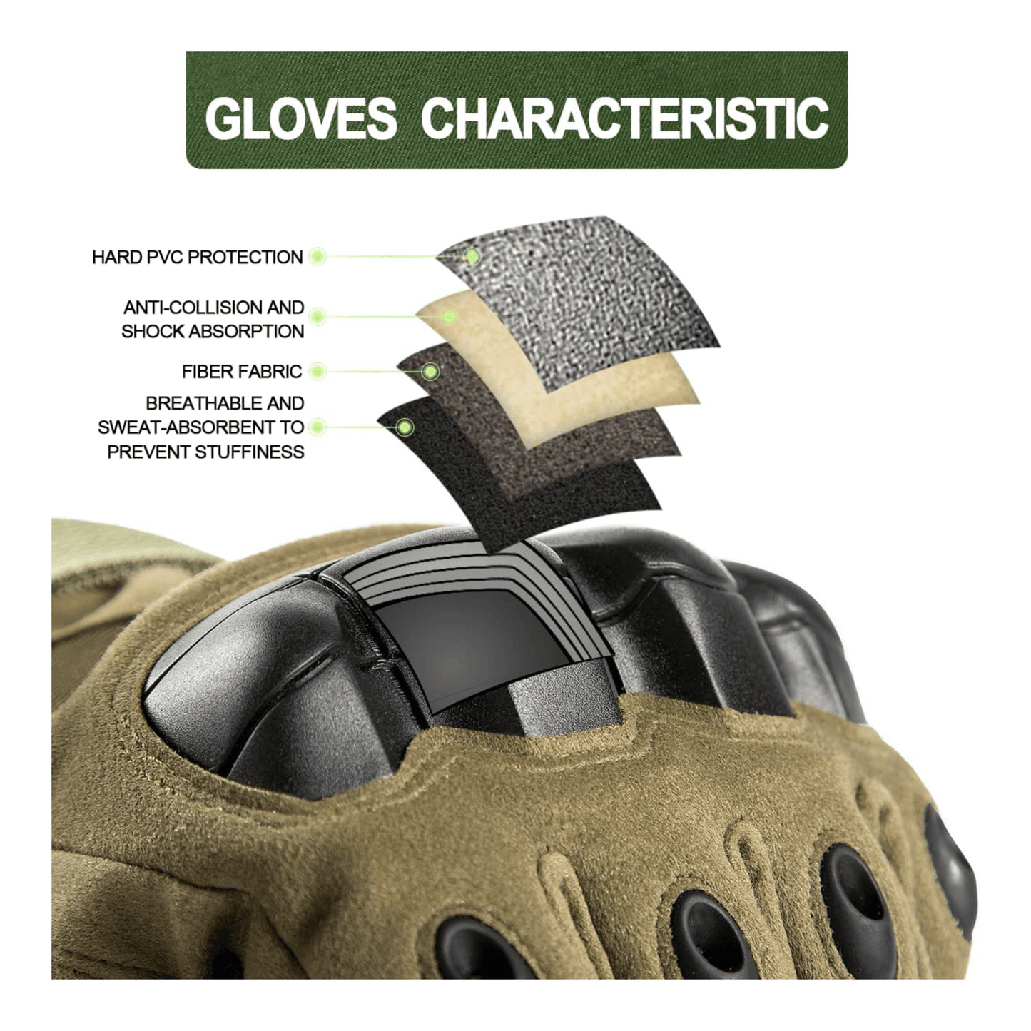 Tactical Military Airsoft Gloves for Outdoor Sports, Paintball, and