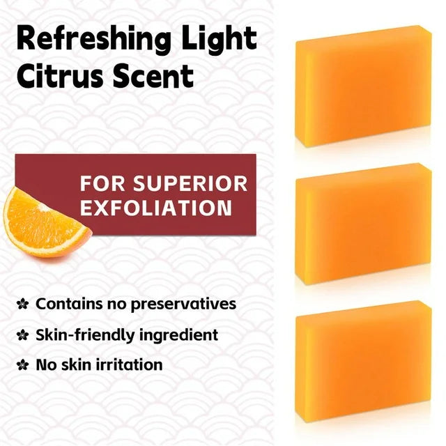 65g × 3 Bars Kojic Acid Soap Dark Spot Reduce Soap Bars with Vitamin C - TruGlo Fit #