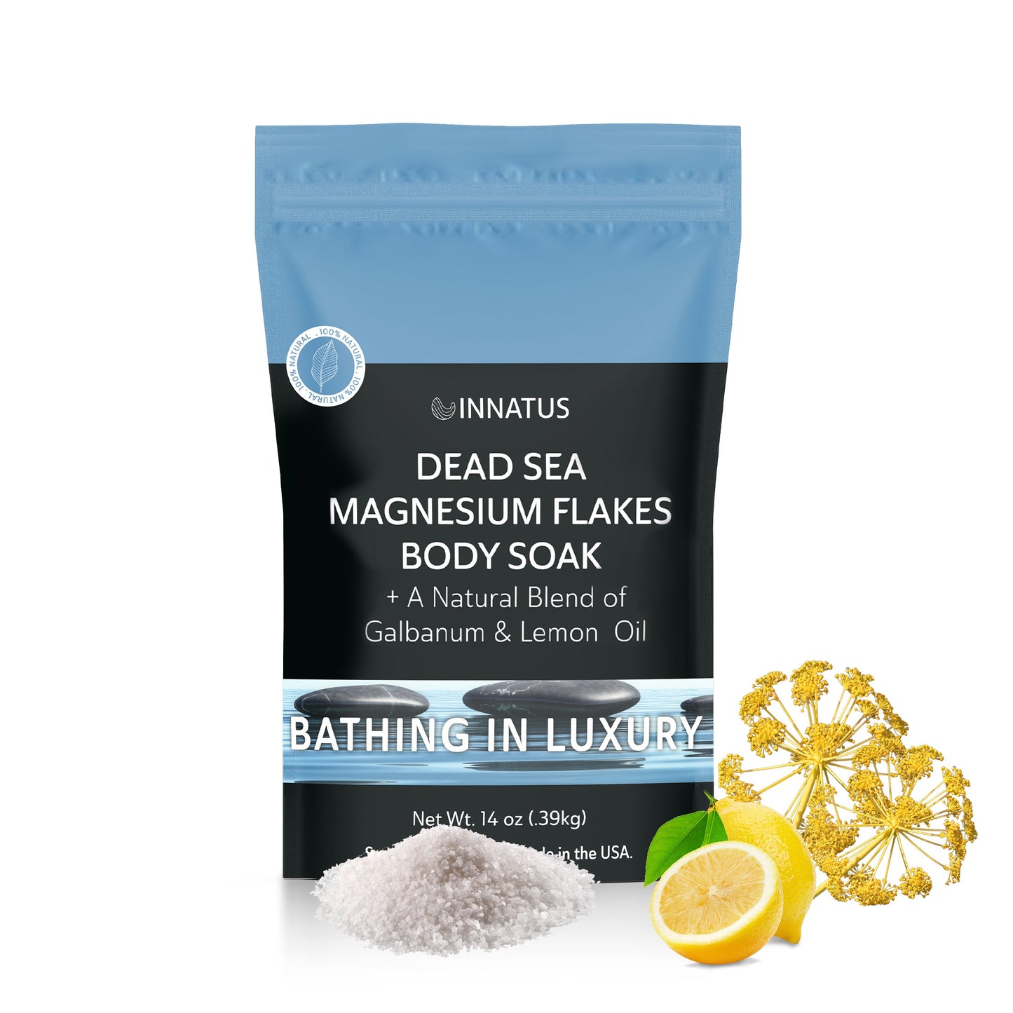 Luxury Dead Sea Spa Gift Set – Bath Salt, Magnesium Flakes, Magnesium - TruGlo Fit #