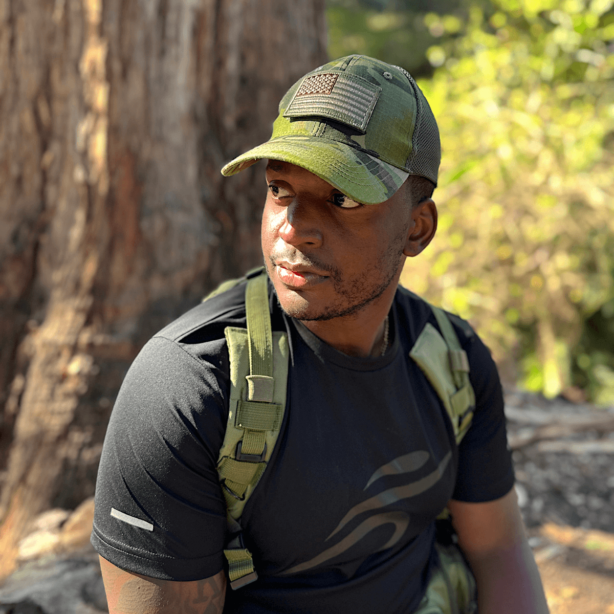 Tactical-Style Patch Hat with Adjustable Strap - TruGlo Fit #