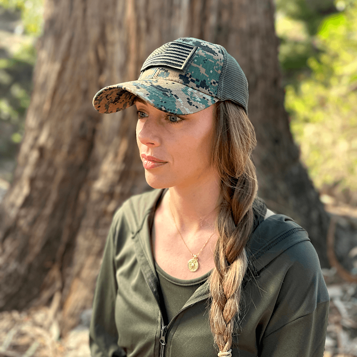 Tactical-Style Patch Hat with Adjustable Strap - TruGlo Fit #