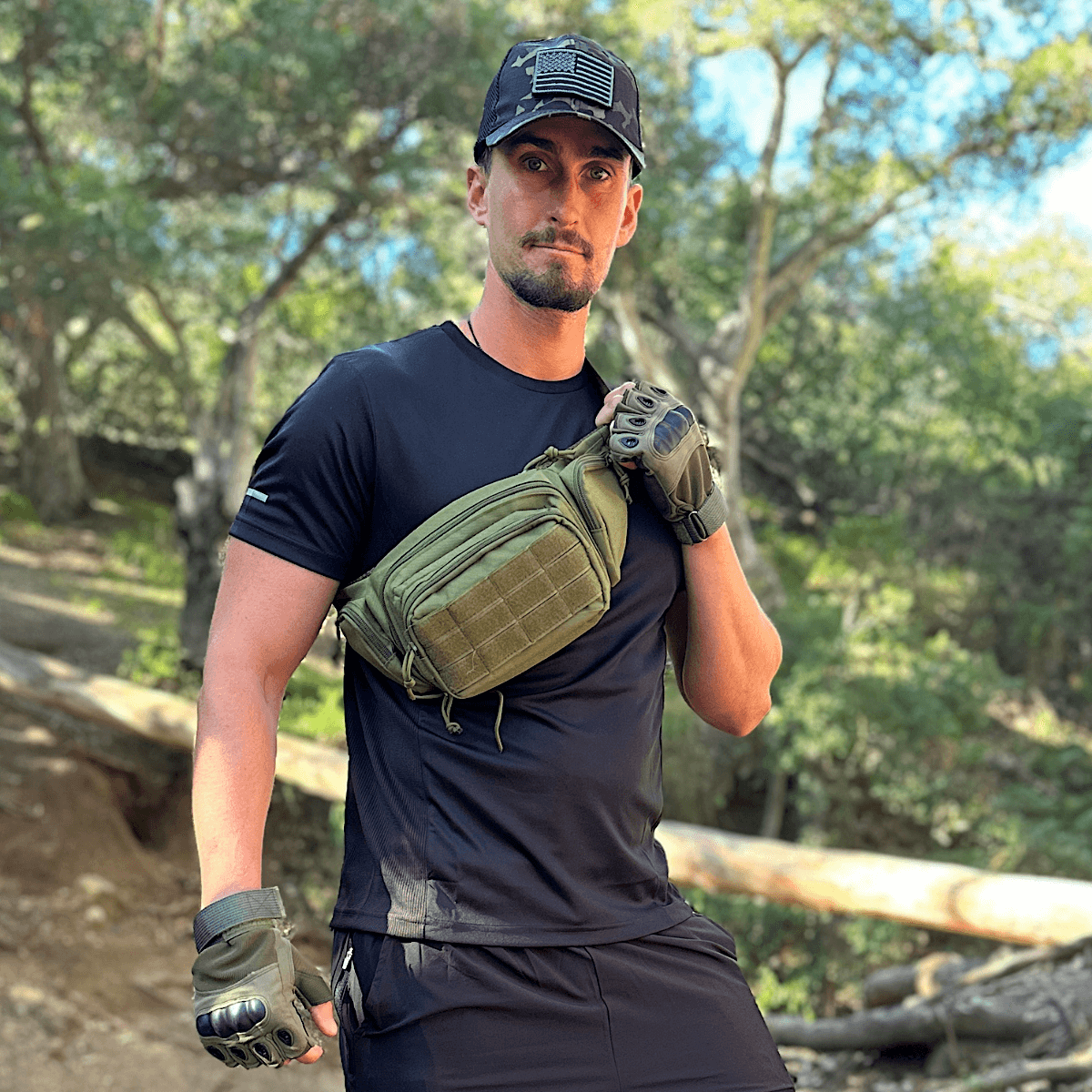 Tactical-Style Patch Hat with Adjustable Strap - TruGlo Fit #