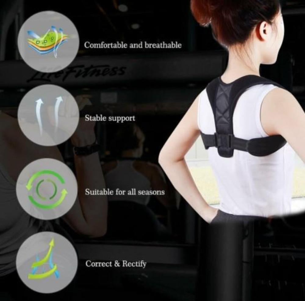 Unisex Adjustable Back Posture Corrector - TruGlo Fit #