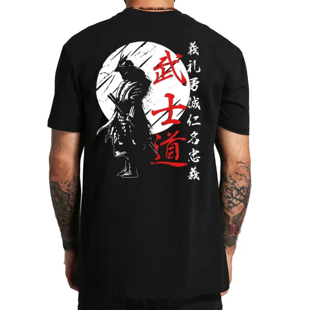 Mens Japanese Samurai Short Sleeve T shirt - TruGlo Fit #