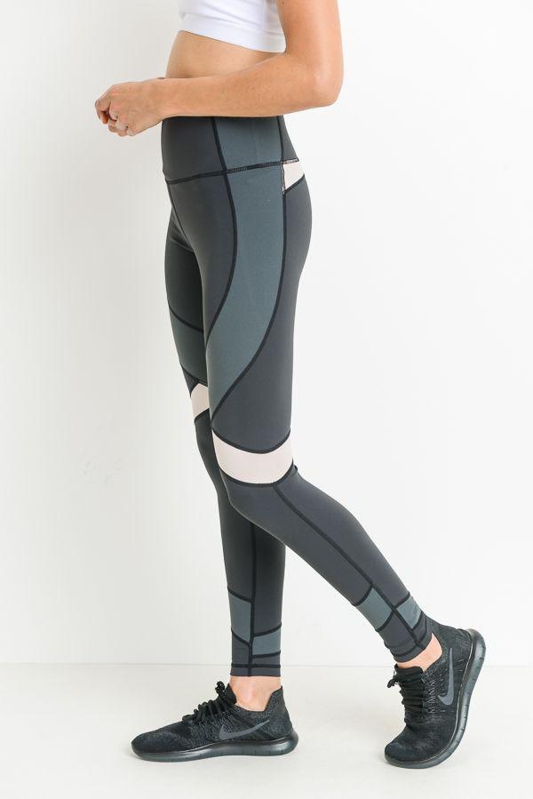 Highwaist Dragonfly Colorblock Full Leggings - TruGlo Fit #