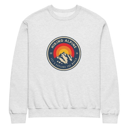 Hiking Alpine Mountains Crew Neck Sweatshirt - TruGlo Fit #