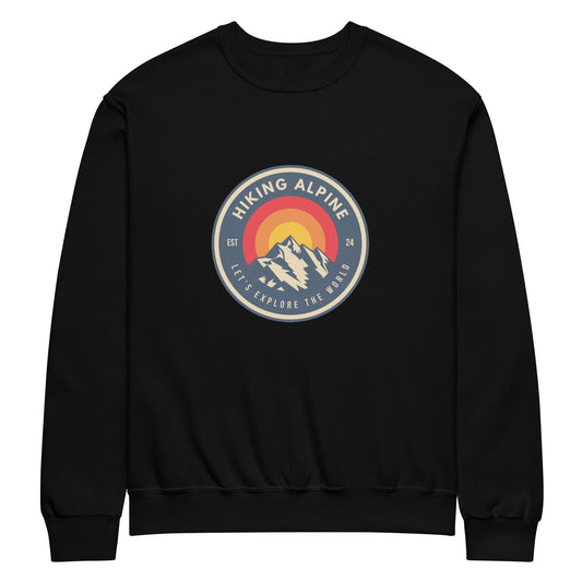 Hiking Alpine Mountains Crew Neck Sweatshirt - TruGlo Fit #