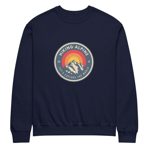 Hiking Alpine Mountains Crew Neck Sweatshirt - TruGlo Fit #