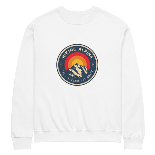 Hiking Alpine Mountains Crew Neck Sweatshirt - TruGlo Fit #