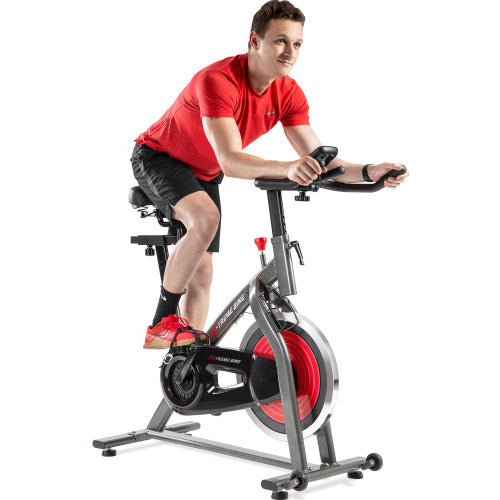 Indoor Cycling Bike 4-Way Adjustable Handlebar & Seat LCD Monitor - TruGlo Fit #