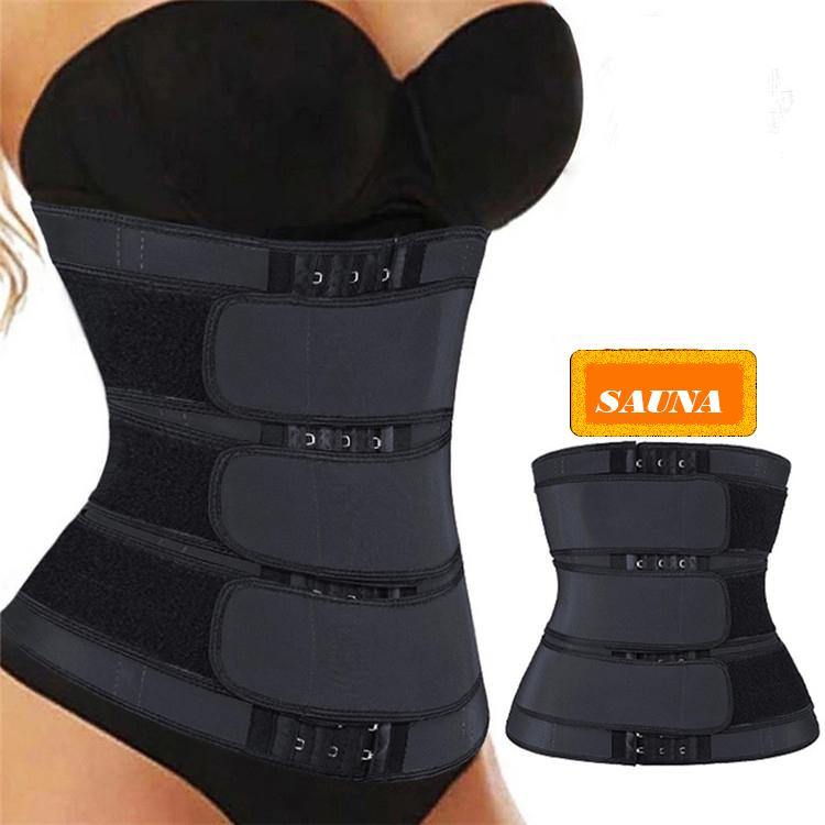 THREE BELT women waist trainer to lose weight while working out - TruGlo Fit #