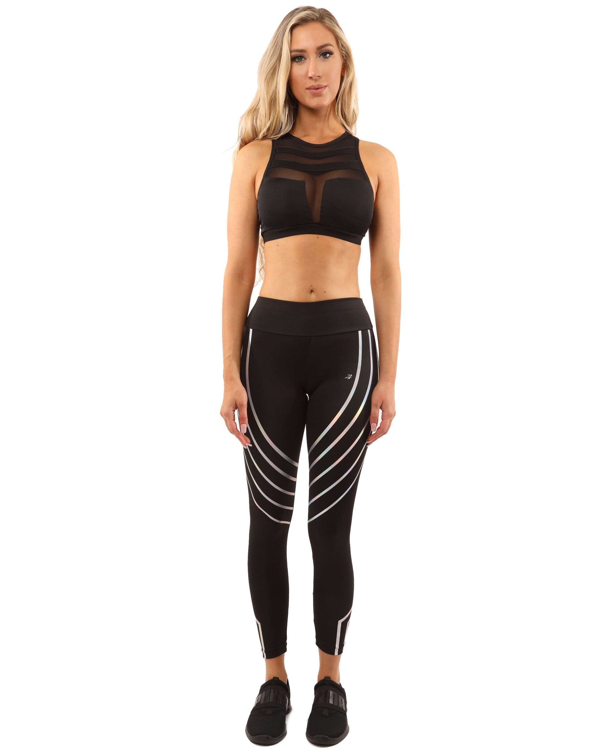 Laguna Set - Leggings & Sports Bra - Black - TruGlo Fit #