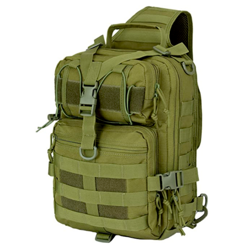 Tactical Military Sling Backpack 15L Shoulder Bag Molle Outdoor - TruGlo Fit #