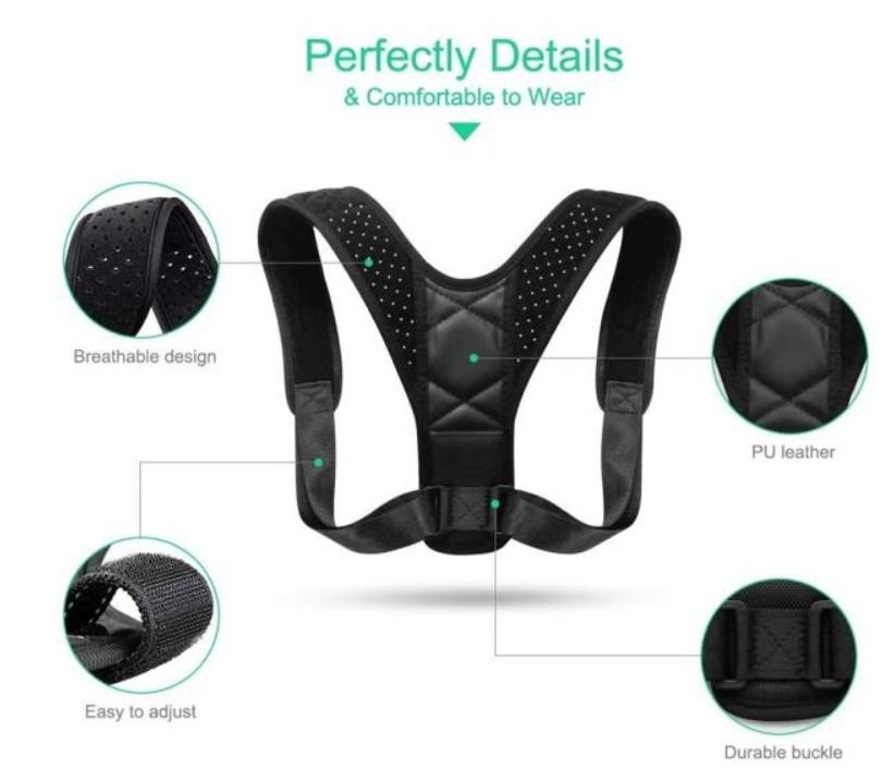 Unisex Adjustable Back Posture Corrector - TruGlo Fit #