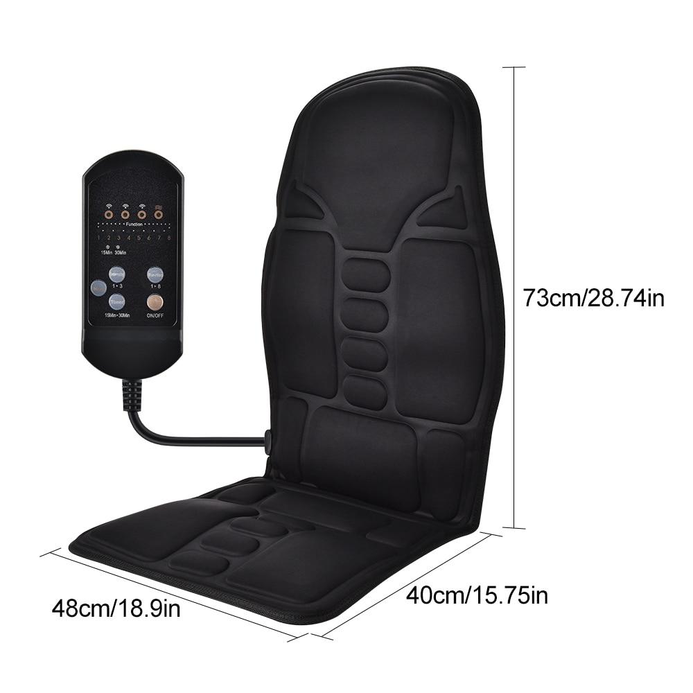 Portable Vibrating Heat Therapy Massage Cushion Mattress - TruGlo Fit #