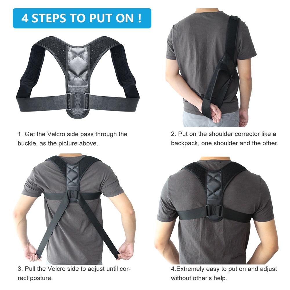 Unisex Adjustable Back Posture Corrector - TruGlo Fit #