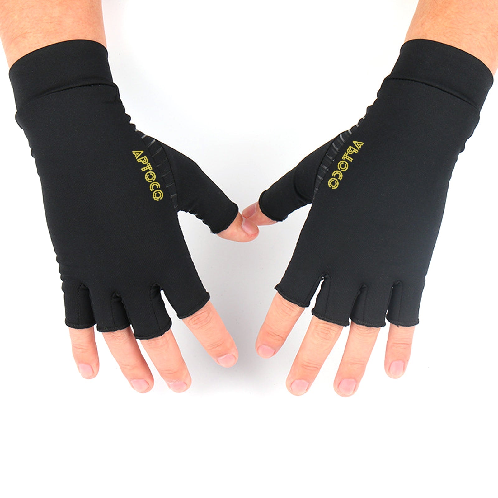 Arthritis Gloves for Men Women, Compression Copper Fiber Anti Slip - TruGlo Fit #